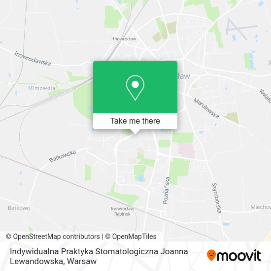 Indywidualna Praktyka Stomatologiczna Joanna Lewandowska map