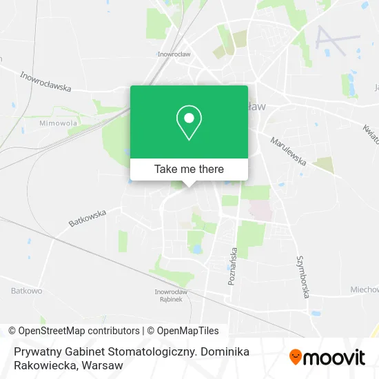 Prywatny Gabinet Stomatologiczny. Dominika Rakowiecka map