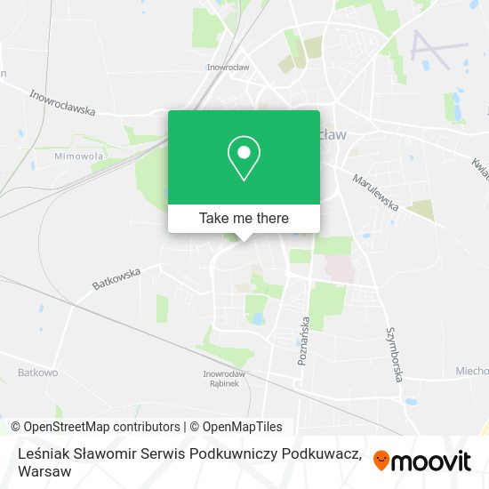 Leśniak Sławomir Serwis Podkuwniczy Podkuwacz map