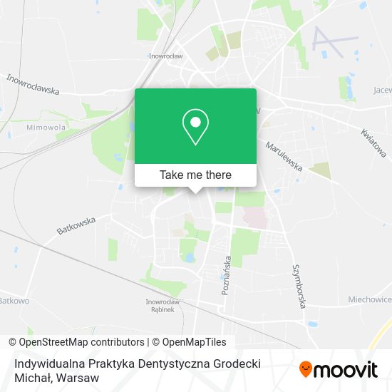 Indywidualna Praktyka Dentystyczna Grodecki Michał map