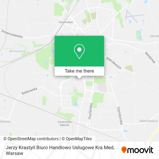 Jerzy Krastyń Biuro Handlowo Usługowe Kra Med map