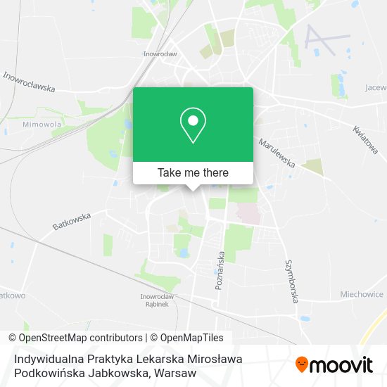 Indywidualna Praktyka Lekarska Mirosława Podkowińska Jabkowska map