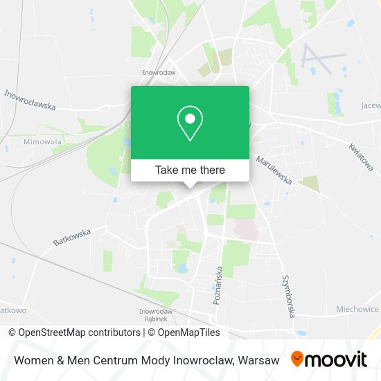 Women & Men Centrum Mody Inowroclaw map