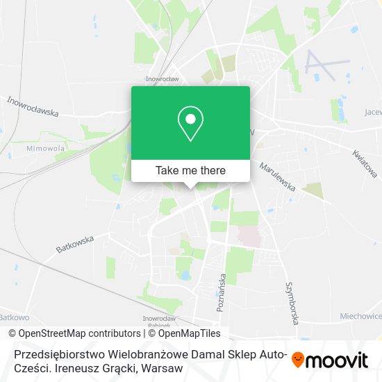 Przedsiębiorstwo Wielobranżowe Damal Sklep Auto-Cześci. Ireneusz Grącki map