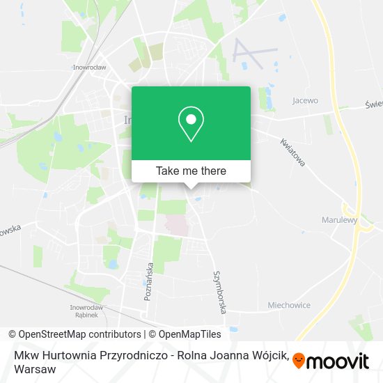 Mkw Hurtownia Przyrodniczo - Rolna Joanna Wójcik map