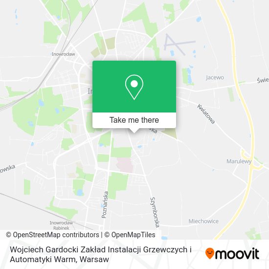 Карта Wojciech Gardocki Zakład Instalacji Grzewczych i Automatyki Warm