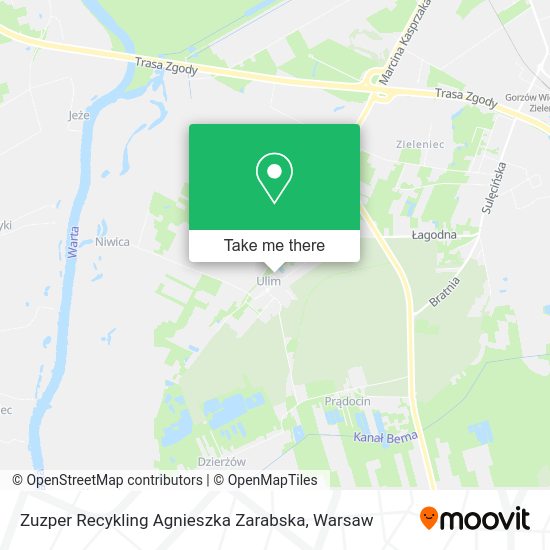 Zuzper Recykling Agnieszka Zarabska map