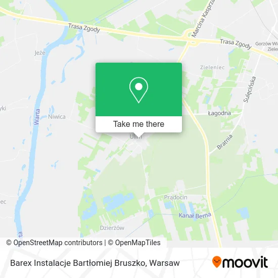 Barex Instalacje Bartłomiej Bruszko map