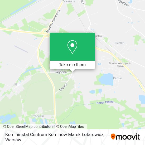 Komininstal Centrum Kominów Marek Łotarewicz map