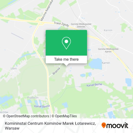 Komininstal Centrum Kominów Marek Łotarewicz map