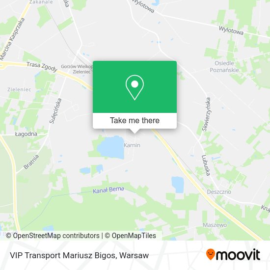 VIP Transport Mariusz Bigos map