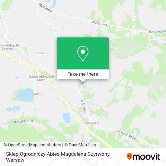 Sklep Ogrodniczy Abies Magdalena Czyrwony map