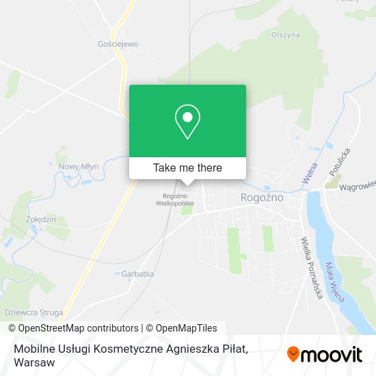 Mobilne Usługi Kosmetyczne Agnieszka Piłat map