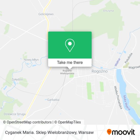 Cyganek Maria. Sklep Wielobranżowy map