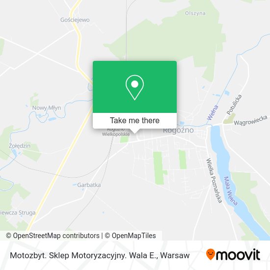 Motozbyt. Sklep Motoryzacyjny. Wala E. map