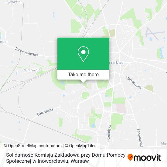 Solidarność Komisja Zakładowa przy Domu Pomocy Społecznej w Inoworcławiu map