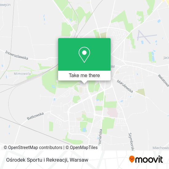 Ośrodek Sportu i Rekreacji map