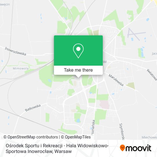 Ośrodek Sportu i Rekreacji - Hala Widowiskowo-Sportowa Inowrocław map