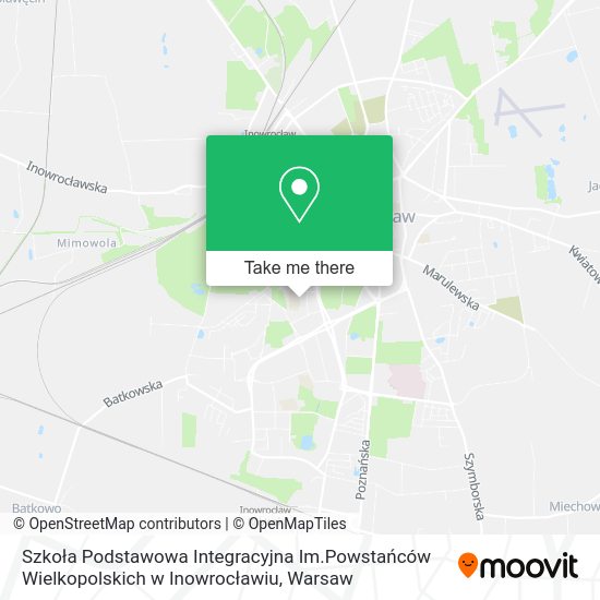 Szkoła Podstawowa Integracyjna Im.Powstańców Wielkopolskich w Inowrocławiu map