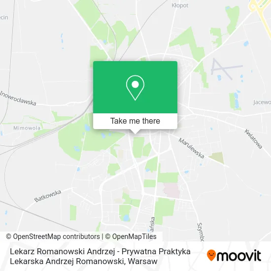 Lekarz Romanowski Andrzej - Prywatna Praktyka Lekarska Andrzej Romanowski map