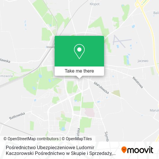 Pośrednictwo Ubezpieczeniowe Ludomir Kaczorowski Pośrednictwo w Skupie i Sprzedaży map