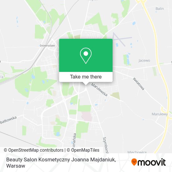 Beauty Salon Kosmetyczny Joanna Majdaniuk map