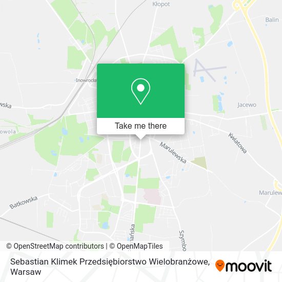 Sebastian Klimek Przedsiębiorstwo Wielobranżowe map