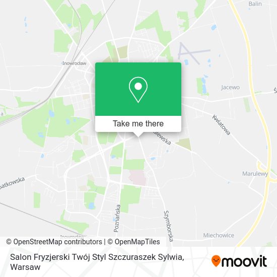 Карта Salon Fryzjerski Twój Styl Szczuraszek Sylwia