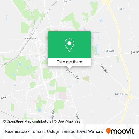 Kaźmierczak Tomasz Usługi Transportowe map