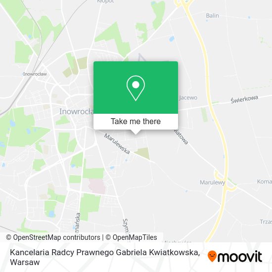 Kancelaria Radcy Prawnego Gabriela Kwiatkowska map