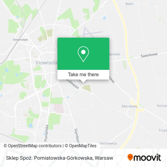 Sklep Spoż. Pomiatowska-Górkowska map