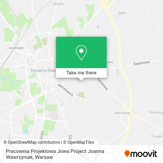 Карта Pracownia Projektowa Jowa Project Joanna Wawrzyniak