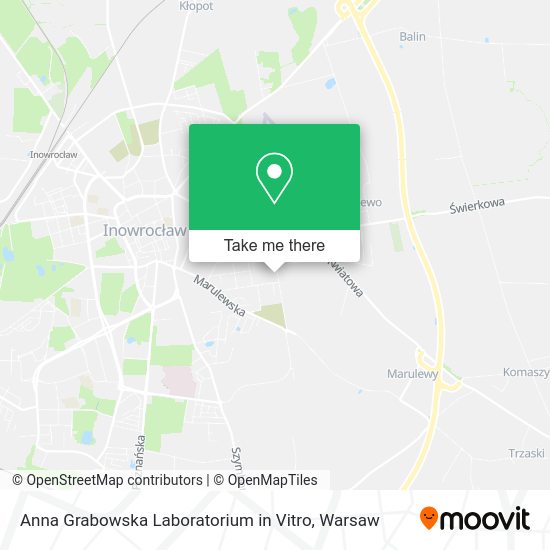 Anna Grabowska Laboratorium in Vitro map