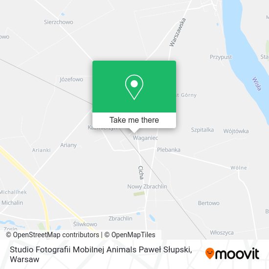 Studio Fotografii Mobilnej Animals Paweł Słupski map