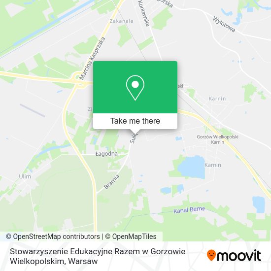 Stowarzyszenie Edukacyjne Razem w Gorzowie Wielkopolskim map