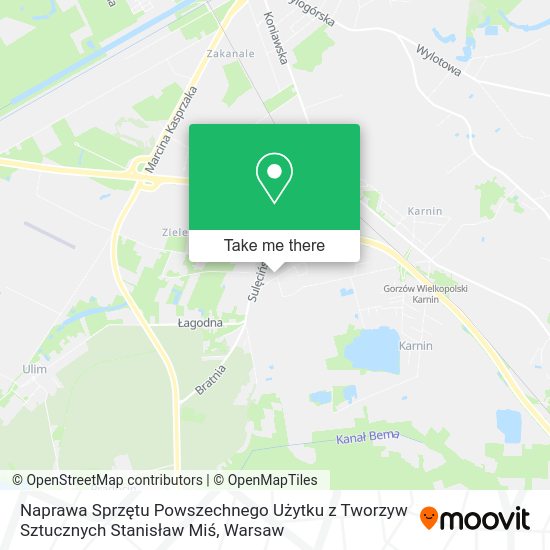 Naprawa Sprzętu Powszechnego Użytku z Tworzyw Sztucznych Stanisław Miś map