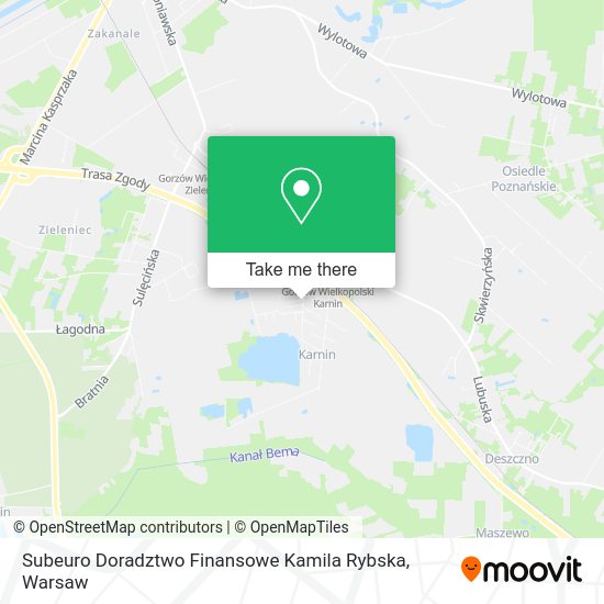 Subeuro Doradztwo Finansowe Kamila Rybska map