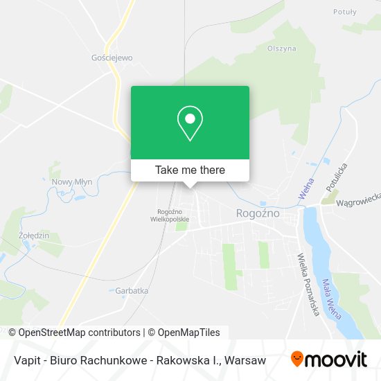 Vapit - Biuro Rachunkowe - Rakowska I. map