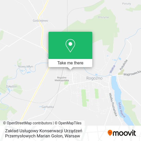 Zakład Usługowy Konserwacji Urządzeń Przemysłowych Marian Golon map