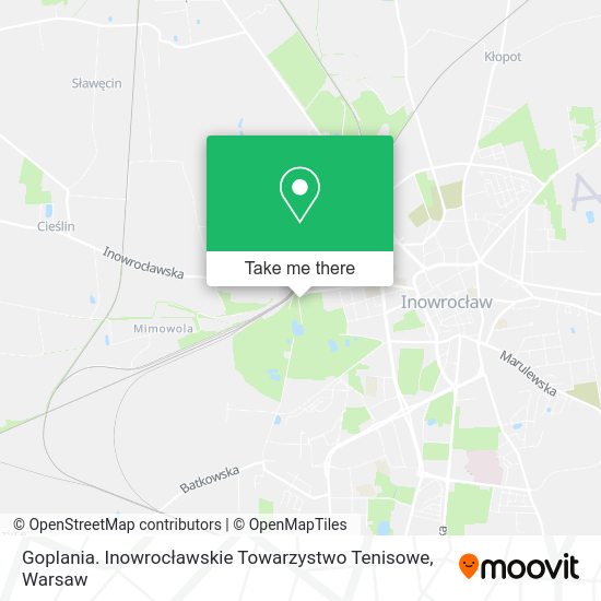 Goplania. Inowrocławskie Towarzystwo Tenisowe map