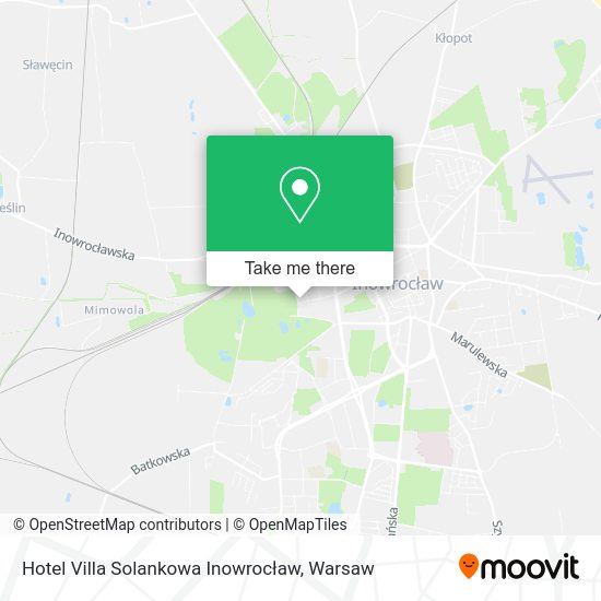 Hotel Villa Solankowa Inowrocław map