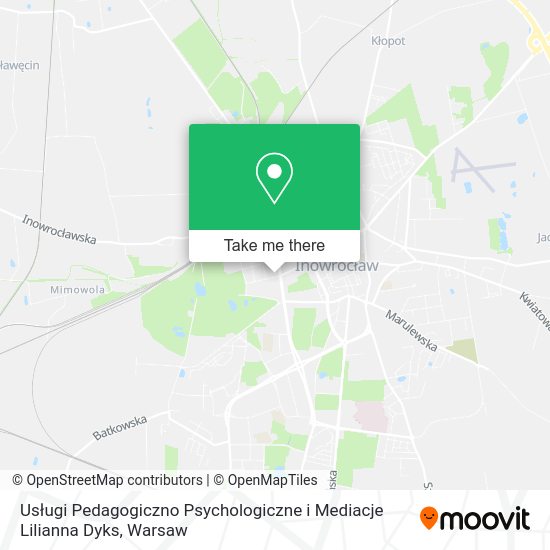 Usługi Pedagogiczno Psychologiczne i Mediacje Lilianna Dyks map