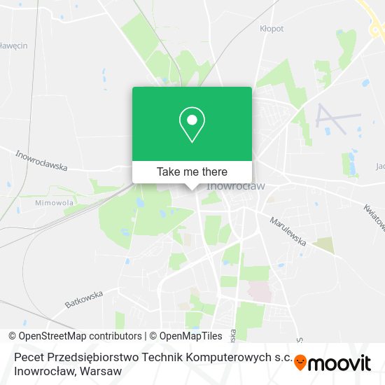 Pecet Przedsiębiorstwo Technik Komputerowych s.c. Inowrocław map