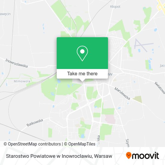 Карта Starostwo Powiatowe w Inowroclawiu