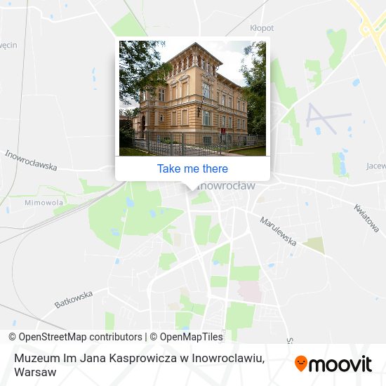 Карта Muzeum Im Jana Kasprowicza w Inowroclawiu