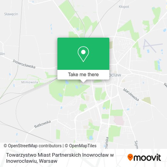 Towarzystwo Miast Partnerskich Inowrocław w Inowrocławiu map