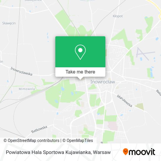 Powiatowa Hala Sportowa Kujawianka map