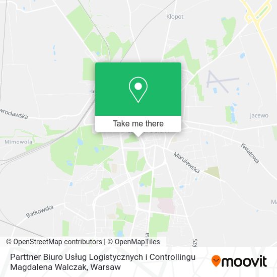 Карта Parttner Biuro Usług Logistycznych i Controllingu Magdalena Walczak