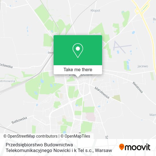 Przedsiębiorstwo Budownictwa Telekomunikacyjnego Nowicki i k Tel s.c. map