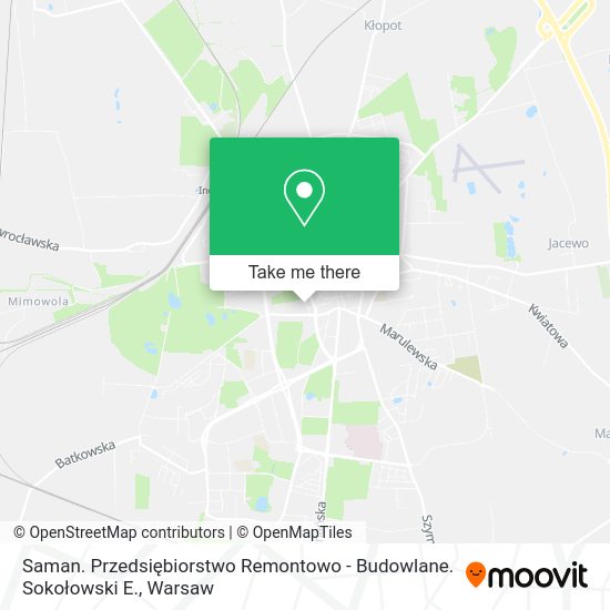 Карта Saman. Przedsiębiorstwo Remontowo - Budowlane. Sokołowski E.